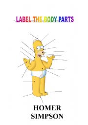 HOMER SIMPSON BODY PARTS