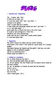 English Worksheet: speaking PET(PART 2)