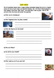 English Worksheet: CAST AWAY