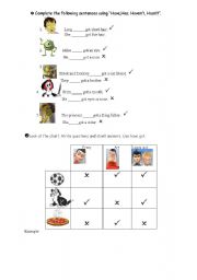 English Worksheet: have got