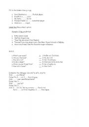 English Worksheet: To be (affirmative, negative and interrogative form). Indefinite article