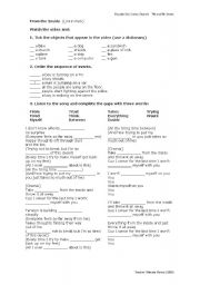 English Worksheet: From the inside - Linkin Park - Video Clip