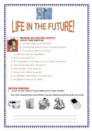 English Worksheet: future