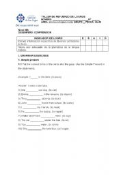 English Worksheet: Fill in the blanks