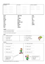 Easy worksheet