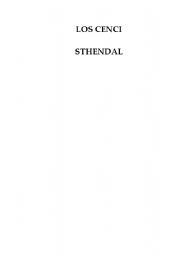 English worksheet: Los cenci - Sthendal