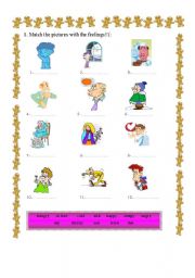 English Worksheet: feelings/emotions