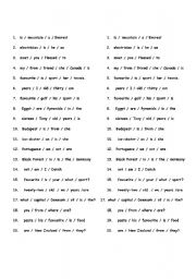 English worksheet: Write the sentences correctly