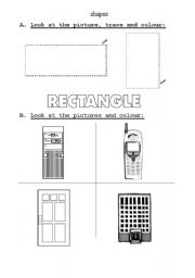 English worksheet: Rectangle