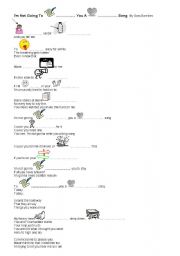 English Worksheet: Song : Im not going to write you a love song