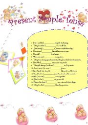 English Worksheet: Present Simple Tense