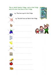 English worksheet: practising dont have to and should with some and any exercise (2 pages)