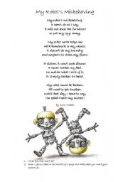 English Worksheet: My robot by Kenn Nesbitt