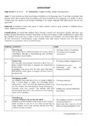 English Worksheet: lesson plan 