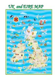 English Worksheet: Maps-UK and Eire Map