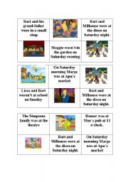 English Worksheet: Bingo game