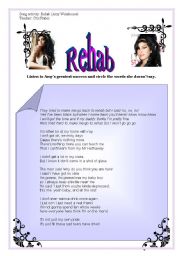 song activity - Rehab - Amy Winehouse