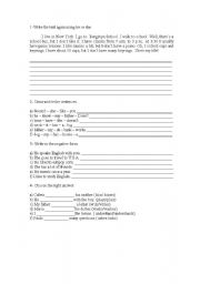 English worksheet: Simple Present