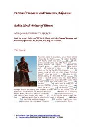 English Worksheet: Robin Hood,Prince of Thieves