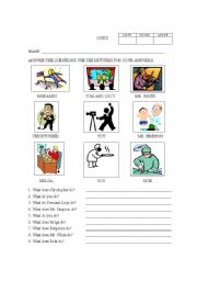 English Worksheet: prueba presente simple