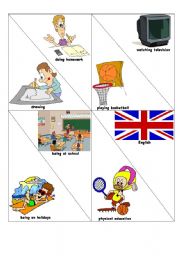 English Worksheet: Comparing - activity cards1