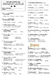 English Worksheet: tests