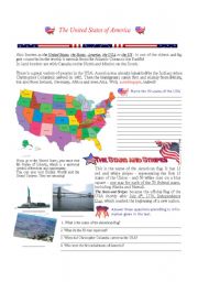 English Worksheet: The United States of America 