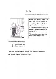 English worksheet: The Hat