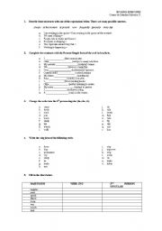 English Worksheet: present simple / present continuous