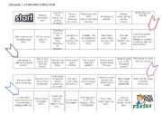 English Worksheet: Mistake correction-board game