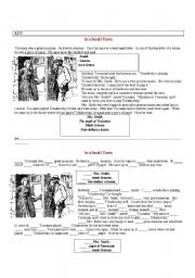 English Worksheet: Articles as story-tellers