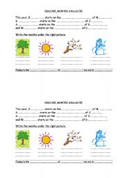 English Worksheet: Dates and Seasons