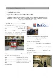 English Worksheet: Travelling by train