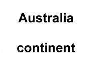 English worksheet: australia vocab