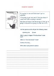 English Worksheet: Surprise! Surprise!