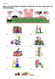 English Worksheet: A Trip To the Farm - Part2