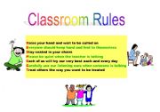 English Worksheet: Classroom Rules