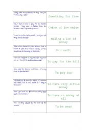 MONEY idioms