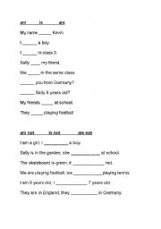 English Worksheet: to be worksheet