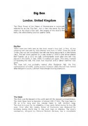 English worksheet: big bin