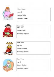 English worksheet: introduce people