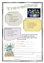 English Worksheet: Travel Plan (2/2)