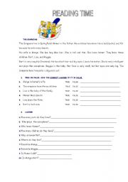 English Worksheet: THE SIMPSONS