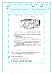 English Worksheet: READING, PERFECT FOR ELEMENTARY