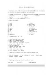 English worksheet: vocabulary practice