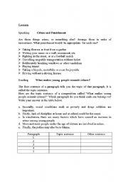 English Worksheet: Crime and punishment