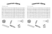 English worksheet: Classroom Objetcs