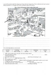 English Worksheet: road safety