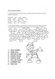 English Worksheet: EXERCISES - TOYS