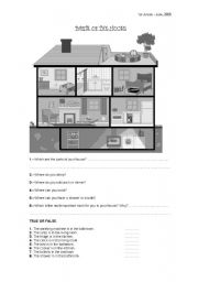 English Worksheet: PARTS OF THE HOUSE